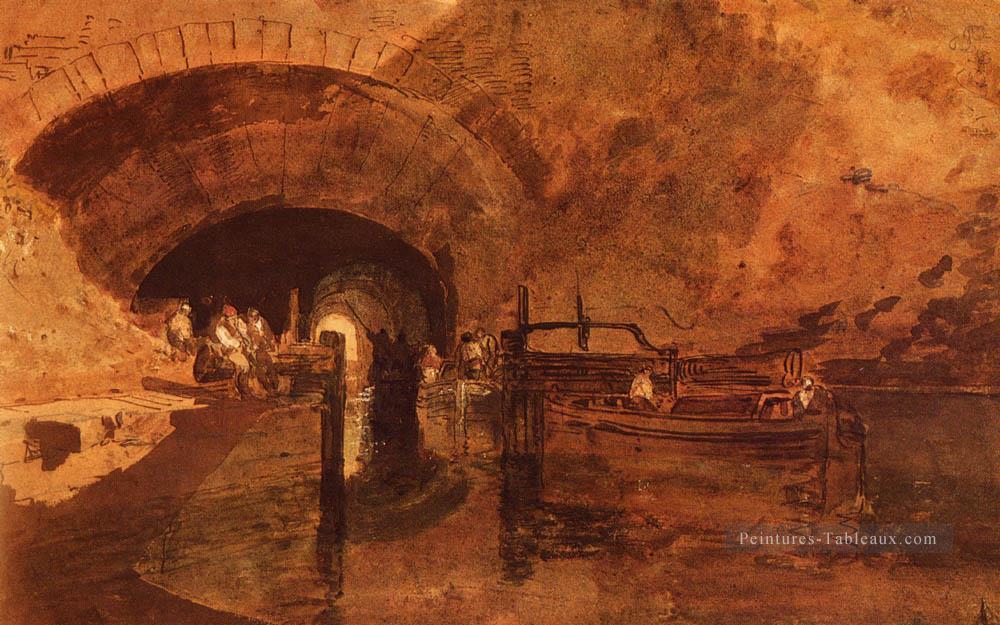 Un tunnel de canal près de Leeds romantique Turner Peintures à l'huile